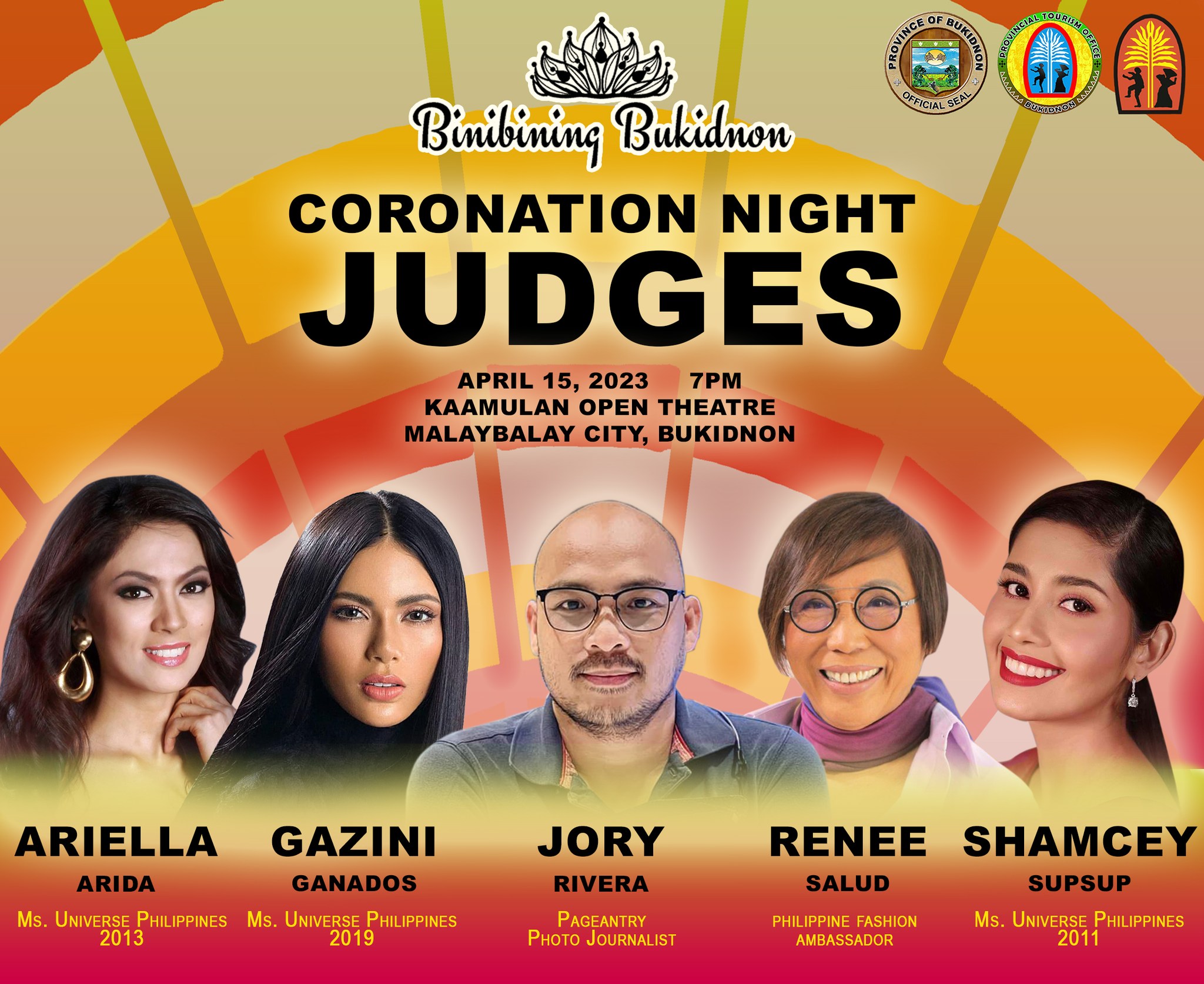 These beauty queens are among the judges of Binibining Bukidnon 2023