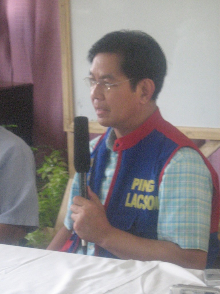 Senator Ping Lacson in Bukidnon photo by BukidnonOnline.com