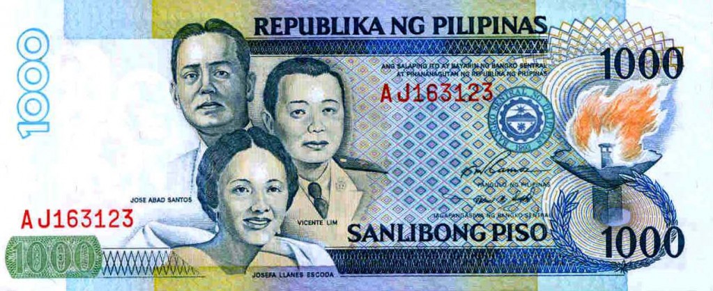 Philippine peso one thousand peso bill