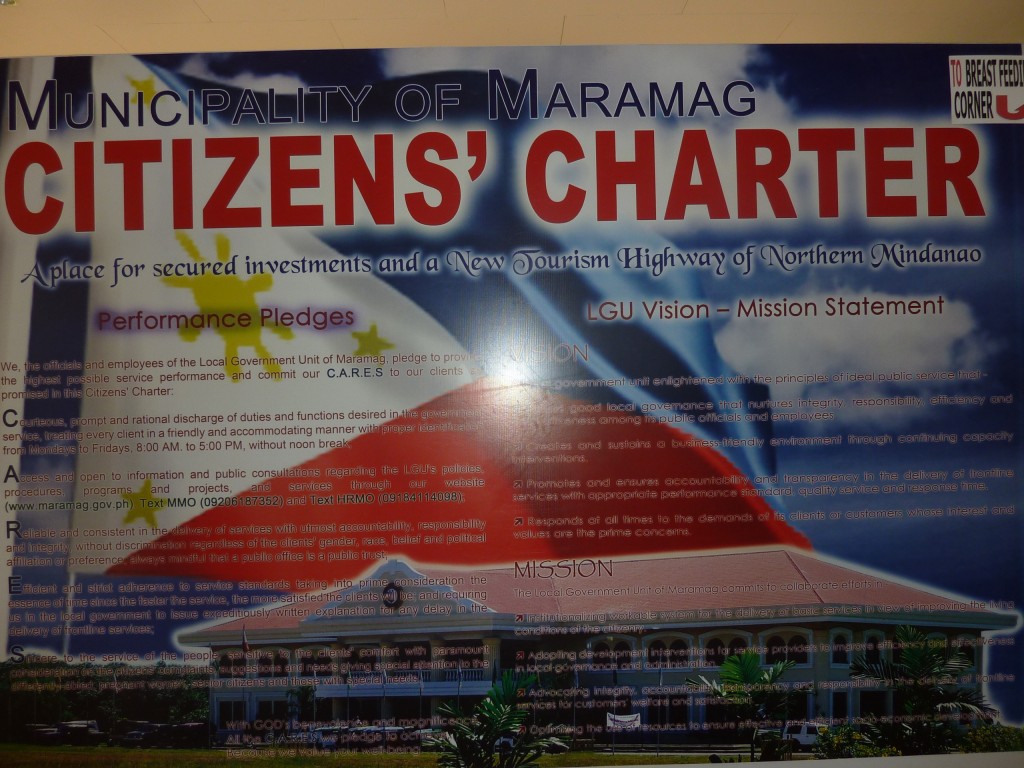 maramag bukidnon citizens' charter