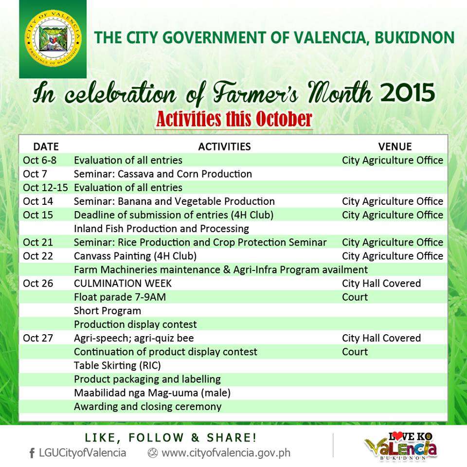 valencia bukidnon farmers month