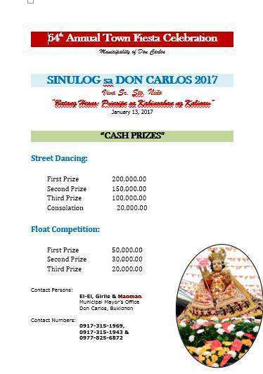 don carlos bukidnon sinulog 2017