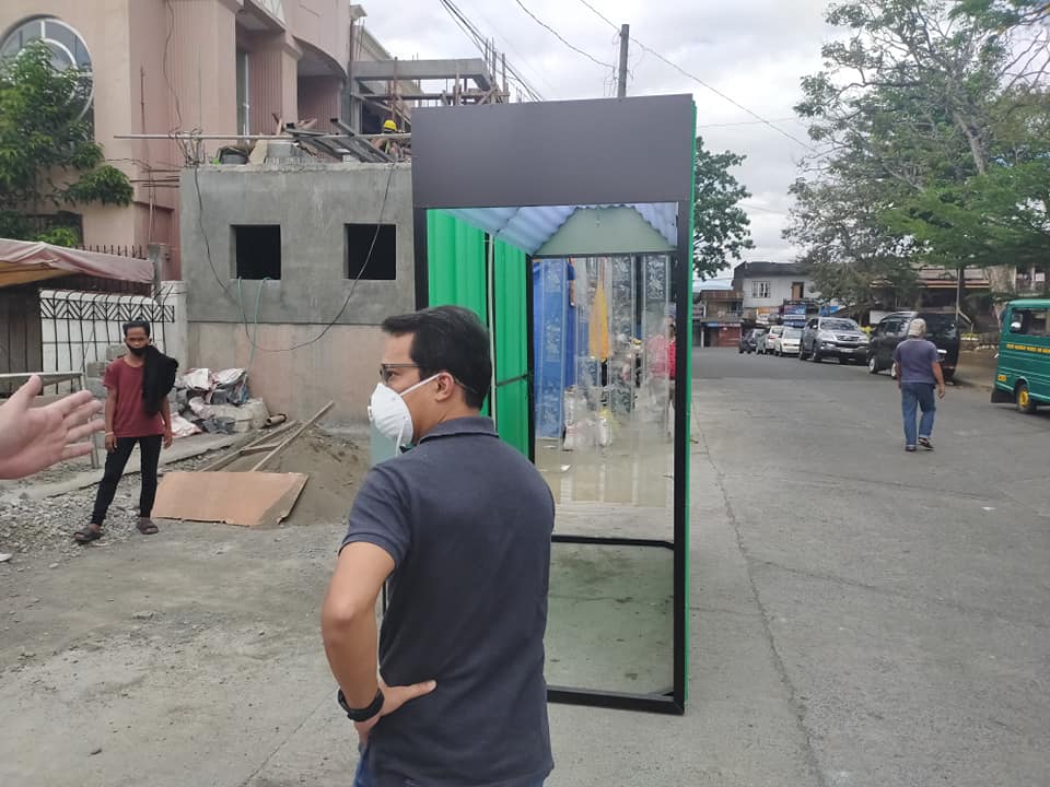 Flores installs disinfection booths to help fight spread of COVID-19